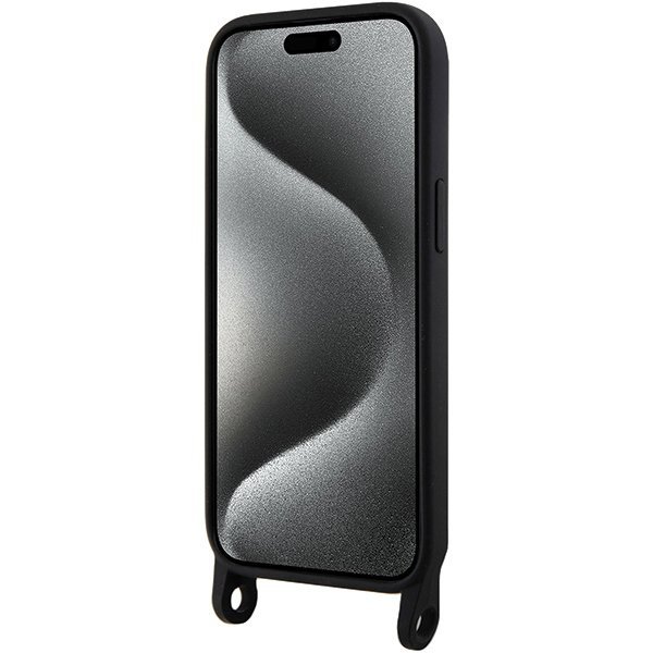Karl Lagerfeld KLHCP15SSCBSKNK iPhone 15 / 14 / 13 6.1&quot; hardcase czarny/black Crossbody Silicone Ikonik