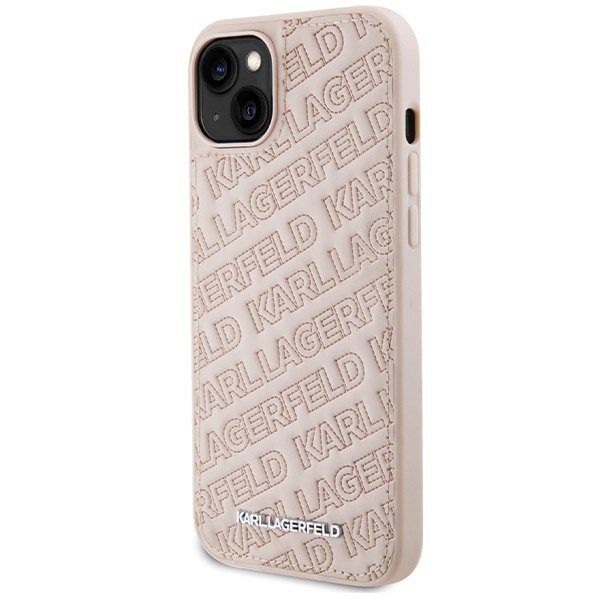 Karl Lagerfeld KLHCP15MPQKPMP iPhone 15 Plus / 14 Plus 6.7&quot; różowy/pink hardcase Quilted K Pattern