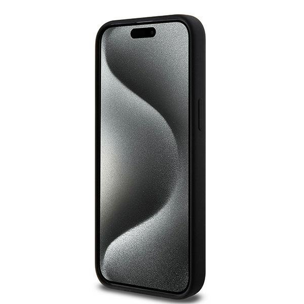 Karl Lagerfeld KLHMP15LSCHPPLK iPhone 15 Pro 6.1&quot; czarny/black hardcase Silicone Choupette Head MagSafe