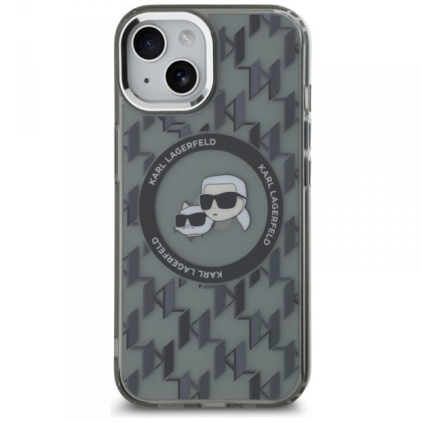 Karl Lagerfeld KLHMP15SHMCKMHK iPhone 156.1&quot; czarny/black IML Monogram Karl&Choupette Head MagSafe