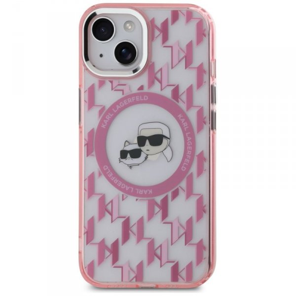 Karl Lagerfeld KLHMP15SHMCKMHP iPhone 156.1&quot; różowy/pink IML Monogram Karl&Choupette Head MagSafe