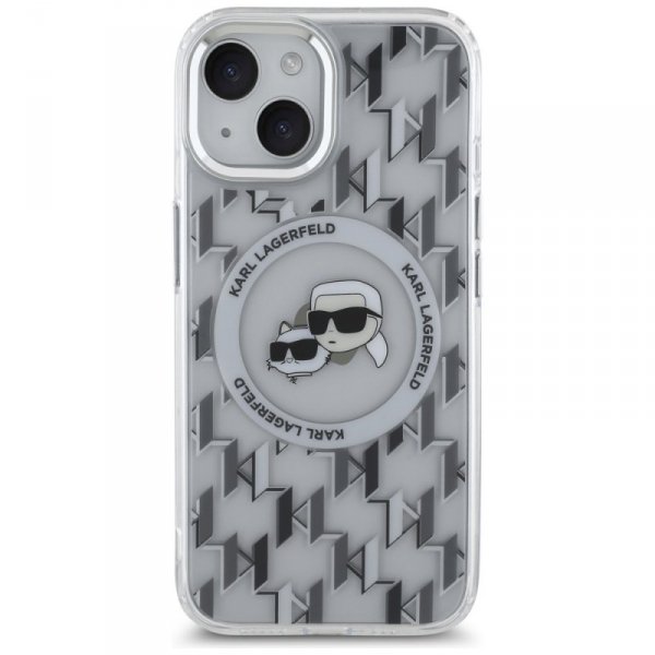 Karl Lagerfeld KLHMP15SHMCKMHT iPhone 156.1&quot; przezroczysty/transparent IML Monogram Karl&Choupette Head MagSafe