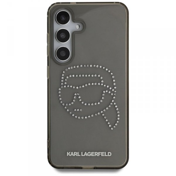 Etui Karl Lagerfeld Rhinestones Karl     Head Logo do Samsung Galaxy S25 czarny