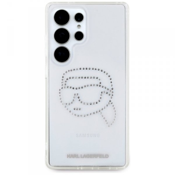 Etui Karl Lagerfeld Rhinestones Karl     Head Logo do Samsung Galaxy S25 Ultra przezroczysty