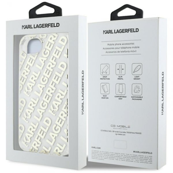 Etui Karl Lagerfeld IML Repeat Logo do   iPhone 16e złoty