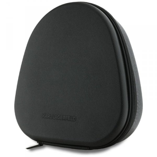 Słuchawki nauszne Karl Lagerfeld         Saffiano Elongated Bluetooth ANC czarny