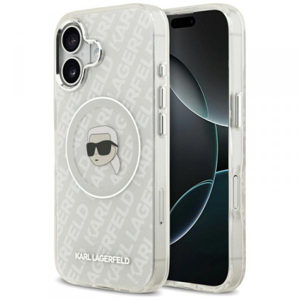 Etui Karl Lagerfeld IML Karl Head Logo   MagSafe do iPhone 17 szary
