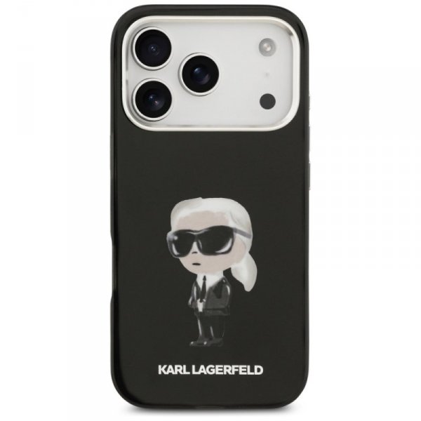 Etui Karl Lagerfeld IML Aquarelle Karl   & Logo MagSafe do iPhone 17 Pro czarny
