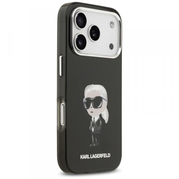 Etui Karl Lagerfeld IML Aquarelle Karl   & Logo MagSafe do iPhone 17 Pro czarny