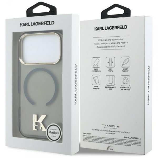 Etui Karl Lagerfeld IML K Head Logo      MagSafe do iPhone 17 Pro czarny
