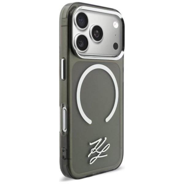 Etui Karl Lagerfeld IML KL Script Logo   MagSafe do iPhone 17 Pro czarny
