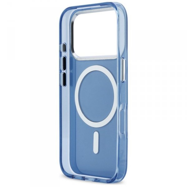 Etui Karl Lagerfeld Karl & Choupette     Back MagSafe do iPhone 17 Pro niebieski