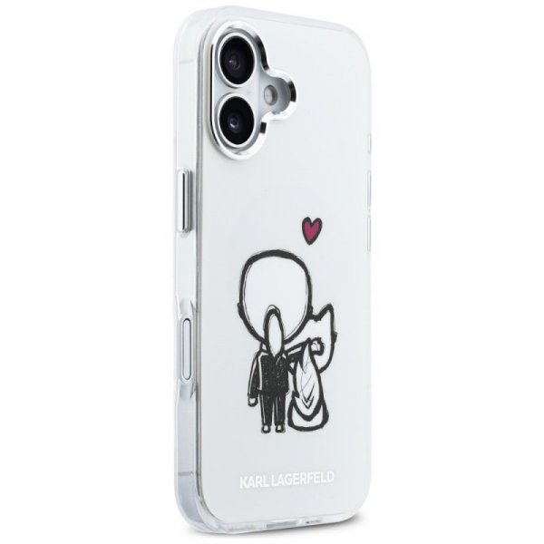 Etui Karl Lagerfeld Karl & Choupette     Back MagSafe do iPhone 17 przezroczysty