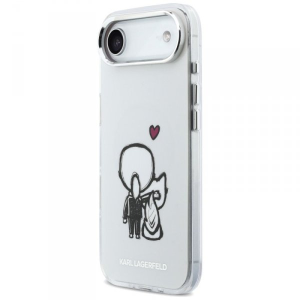 Etui Karl Lagerfeld Karl & Choupette     Back MagSafe do iPhone Air przezroczysty