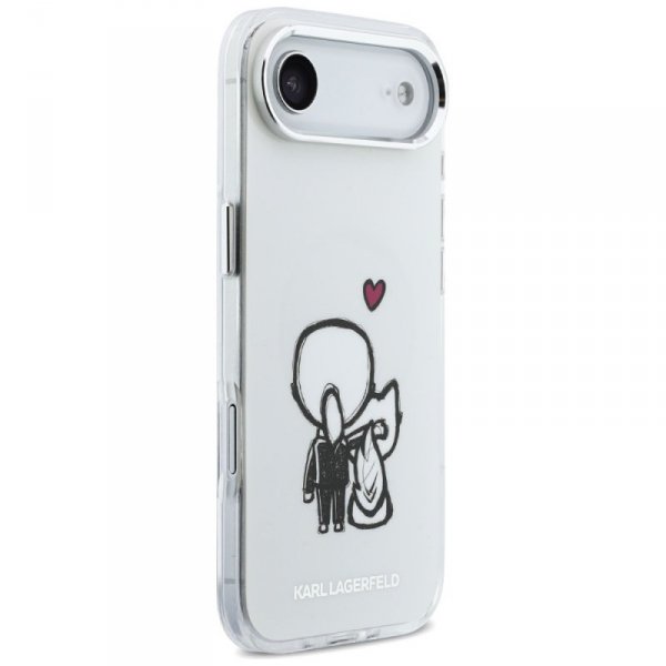 Etui Karl Lagerfeld Karl & Choupette     Back MagSafe do iPhone Air przezroczysty