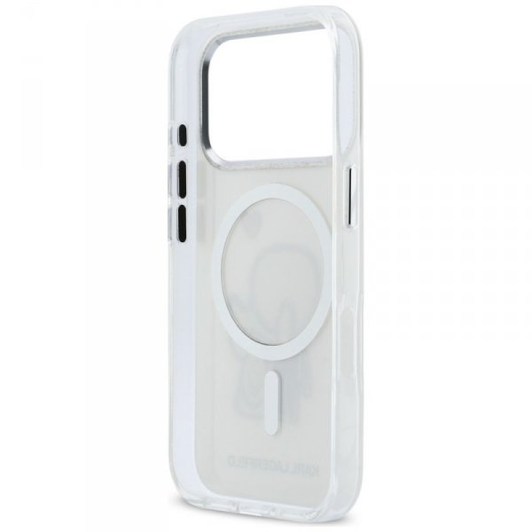 Etui Karl Lagerfeld Karl & Choupette     Back MagSafe do iPhone 17 Pro przezroczysty