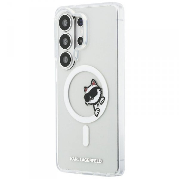 Etui Karl Lagerfeld IML Peekaboo         Choupette MagSafe do Samsung Galaxy S26 Ultra przezroczysty