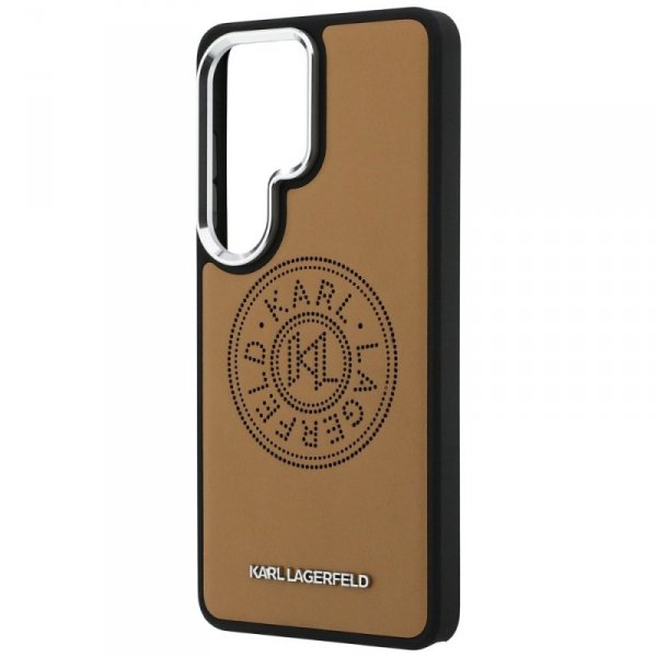 Etui Karl Lagerfeld Perforated KL        MagSafe do Samsung Galaxy S26 Ultra brązowy