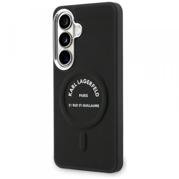Etui Karl Lagerfeld Embossed Ring RSG    Logo MagSafe do Samsung Galaxy S26 czarny