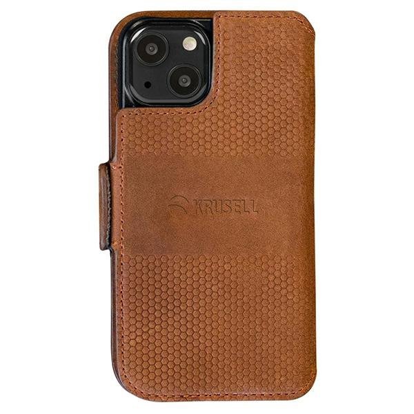 Krusell PhoneWallet Leather iPhone 13 / 14 / 15 6,1&quot; koniakowy/cognac 62398