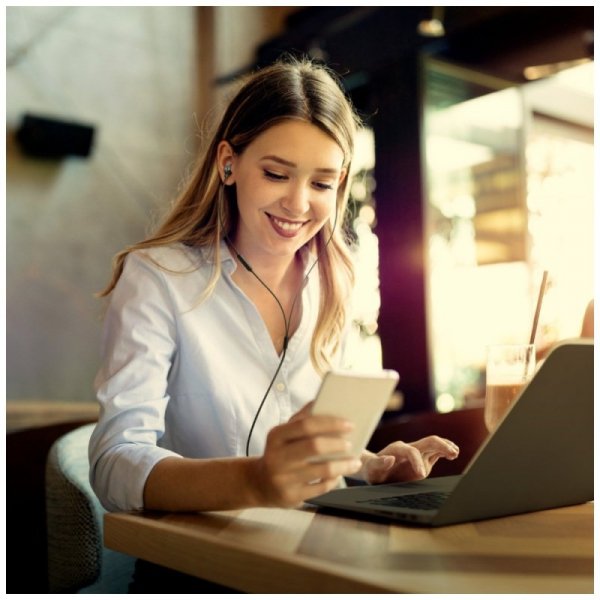 Słuchawki douszne Motorola Earbuds 3C-S  USB-C czarny