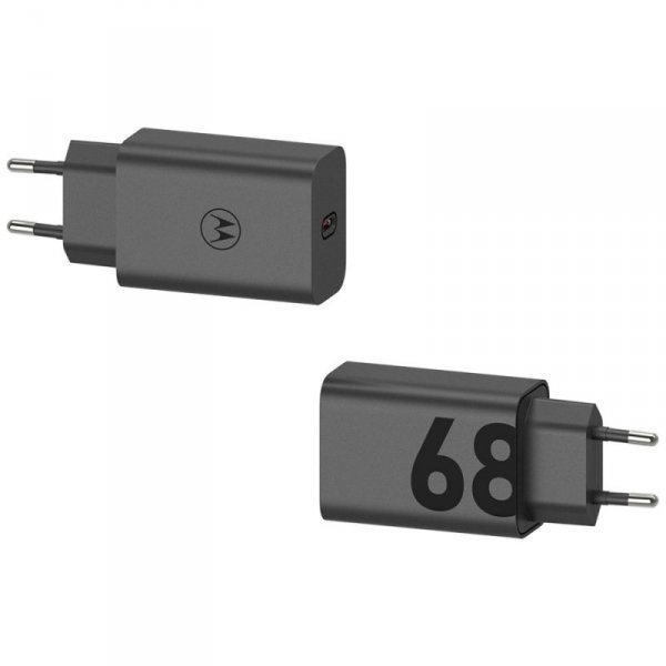 Ładowarka sieciowa Motorola TurboPower   68W USB-C z kablem USB-C do USB-C 1m czarny