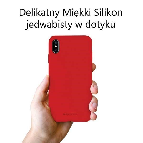 Mercury Silicone iPhone X/Xs czerwony /red