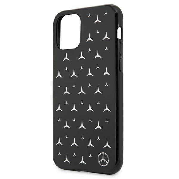 Mercedes MEHCN61ESPBK iPhone 11 / Xr 6,1&quot; czarny/black hardcase Silver Stars Pattern