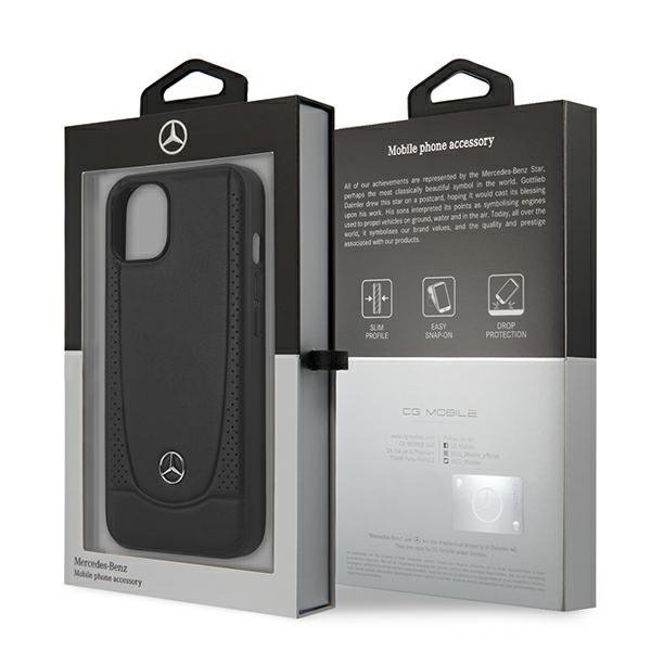Mercedes MEHCP14MARMBK iPhone 14 Plus /15 Plus 6,7&quot; czarny/black hardcase Leather Urban
