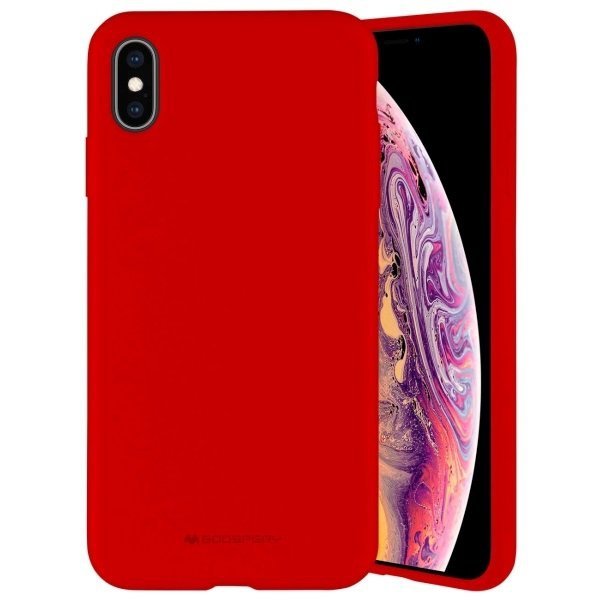 Mercury Silicone iPhone 15 Plus / 14 Plus 6.7&quot; czerwony/red