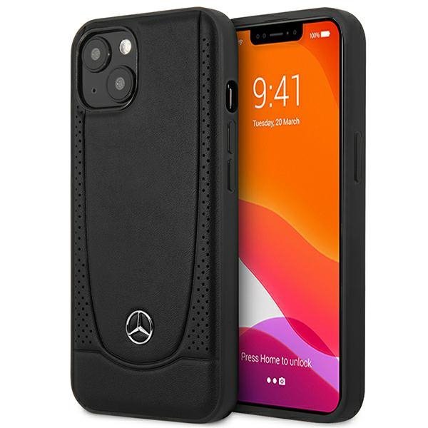 Mercedes MEHCP15MARMBK iPhone 15 Plus / 14 Plus 6.7&quot; czarny/black hardcase Leather Urban