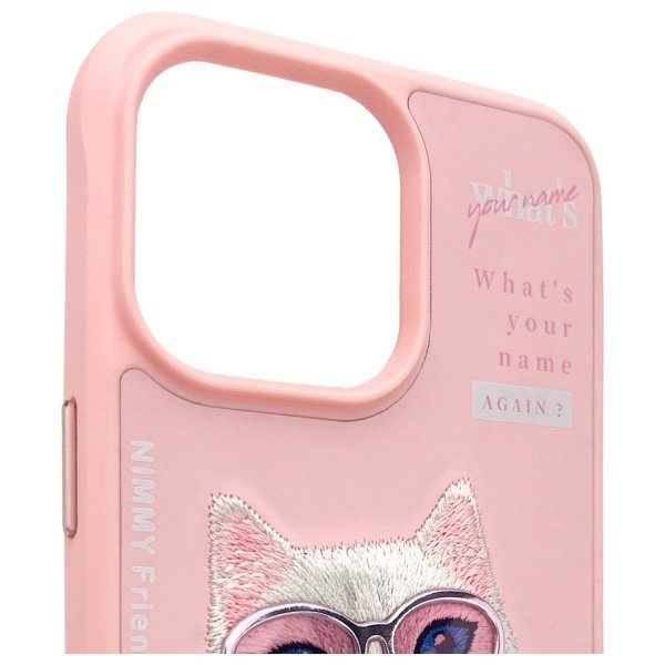 Nimmy etui iPhone 15 Pro 6.1&quot;            różowy/pink Cool&Cute 2.0 Cat