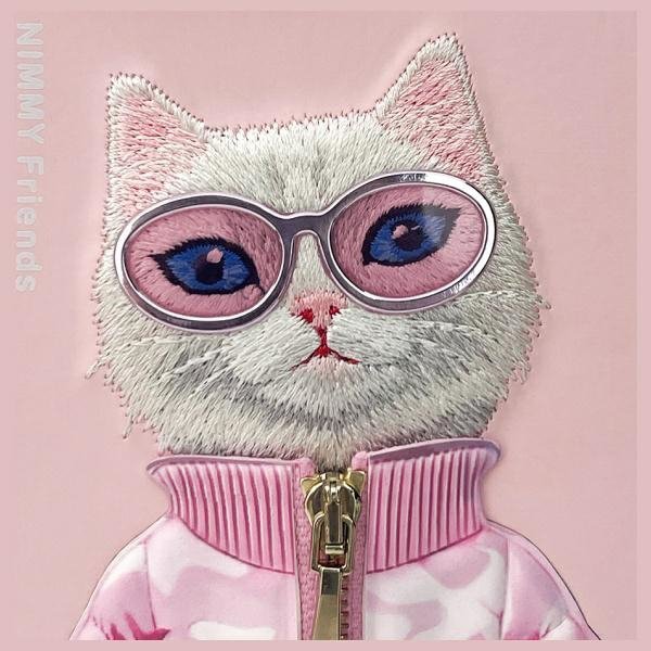 Nimmy etui iPhone 15 Pro Max 6.7&quot;        różowy/pink Cool&Cute 2.0 Cat
