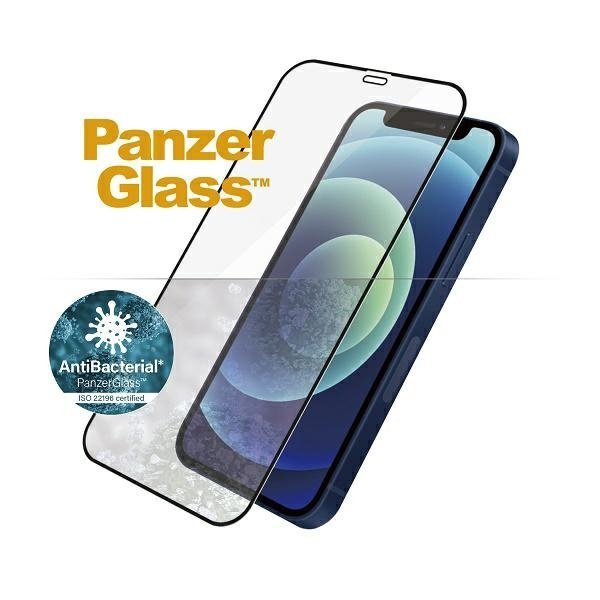 PanzerGlass E2E Super+ iPhone 12 MiniCase Friendly AntiBacterial MicroFracture czarny/black