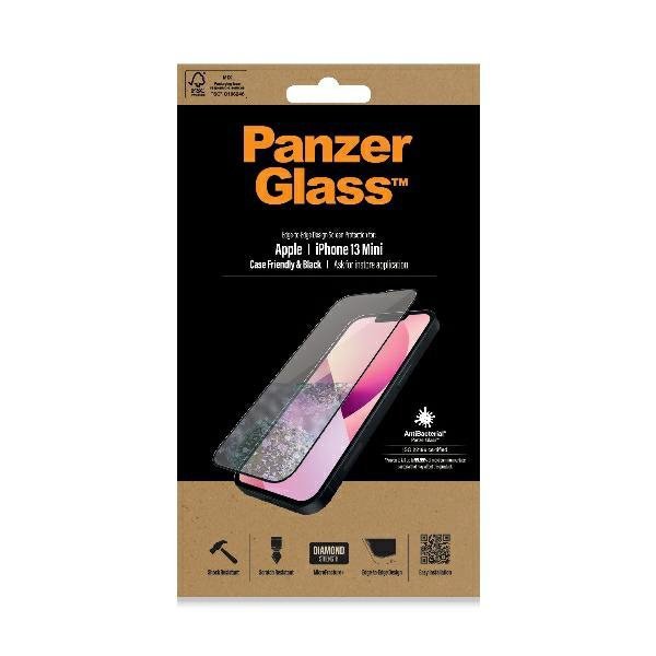 PanzerGlass E2E Microfracture iPhone 13 Mini 5,4&quot; Case Friendly AntiBacterial czarny/black Pro2744