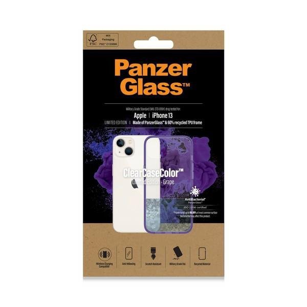PanzerGlass ClearCase iPhone 13 / 14 / 15 6.1&quot; Antibacterial Military grade Grape 0332