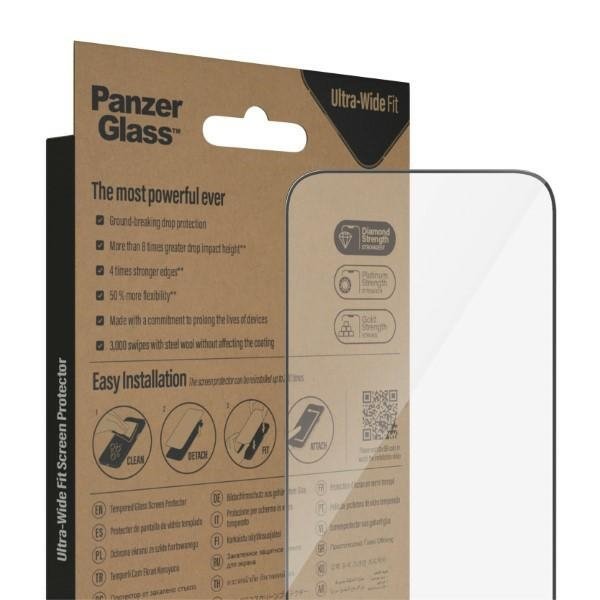 PanzerGlass Ultra-Wide Fit iPhone 14 ProMax 6,7&quot; Screen Protection Antibacterial 2774