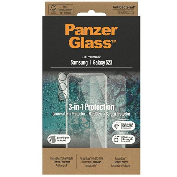 PanzerGlass Bundle 3in1 Sam S23 S911 Hardcase + Screen Protector + Camera Lens 0433+7315