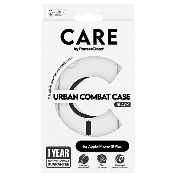 Etui CARE by PanzerGlass Flagship Case   iPhone 16 Plus 6,7&quot; czarny/black MagSafe 1347