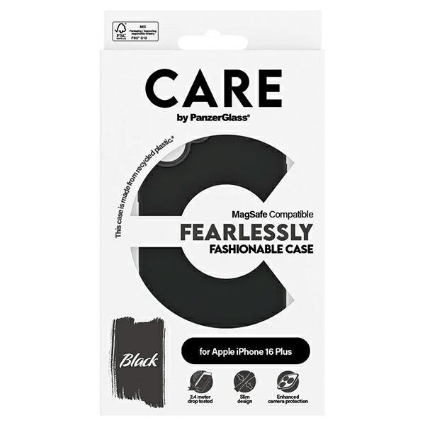 Etui CARE by PanzerGlass Fashion Case    iPhone 16 Plus 6.7&quot; czarny/black MagSafe 1379