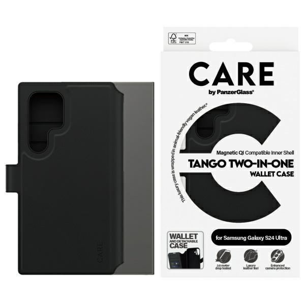 Etui CARE by PanzerGlass Feature Tango   2in1 Wallet Sam S24 Ultra czarny/black 1165