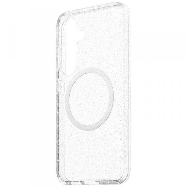 Etui CARE by PanzerGlass Flagship Urban  Combat Starlight White QI do Samsung Galaxy S25 przezroczysty