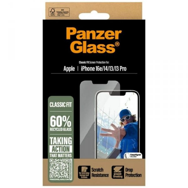 Szkło hartowane PanzerGlass Classic Fit  do iPhone 16E / 17E
