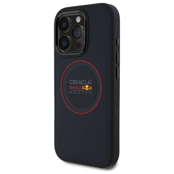 Red Bull RBHMP16X24PUILVR iPhone 16 Pro  Max 6.9&quot; hardcase granatowy/navy Leather Red Ring MagSafe