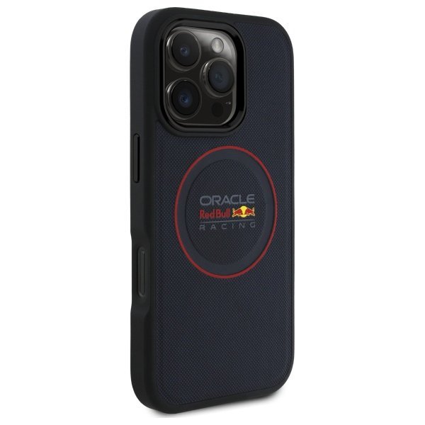 Red Bull RBHMP16X24PUILVR iPhone 16 Pro  Max 6.9&quot; hardcase granatowy/navy Leather Red Ring MagSafe