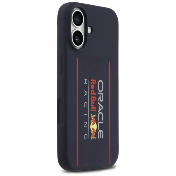 Etui Red Bull Silicone Oversize Vertical Logo MagSafe do iPhone 17 granatowy