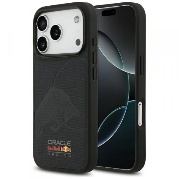 Etui Red Bull Meshed Debossed Bull       MagSafe do iPhone 17 Pro granatowy