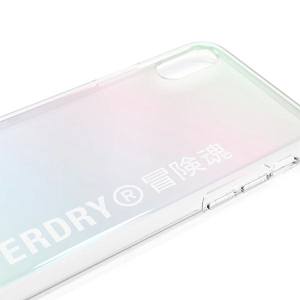 SuperDry Snap iPhone X/Xs Clear Case Gra dient 41584