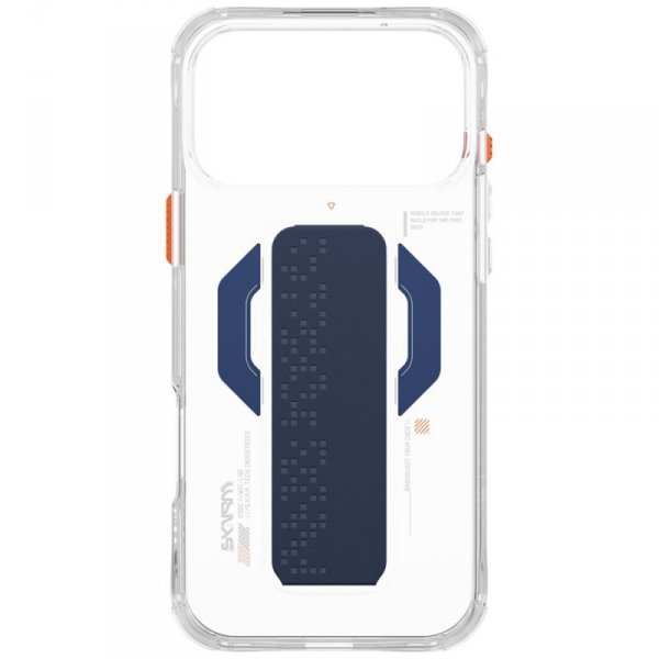 Etui Skinarma Haxa do iPhone 17 Pro Max  Magnetic Charging + Grip Stand niebieski