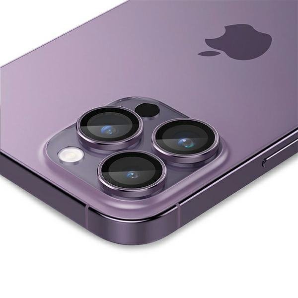 Spigen Optik.Tr Camera iPhone 14 Pro/ 14 Pro Max EZ FIT Lens 2szt./2pcs fioletowy/deep purple AGL05597